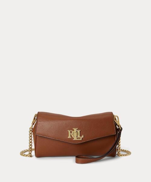 LAUREN RALPH LAUREN(ローレン ラルフ ローレン)の「ナッパ レザー Tanner クロスボディ ウォレット(ショルダーバッグ・レディース・ブラウン・ONE)」の1枚目の写真
