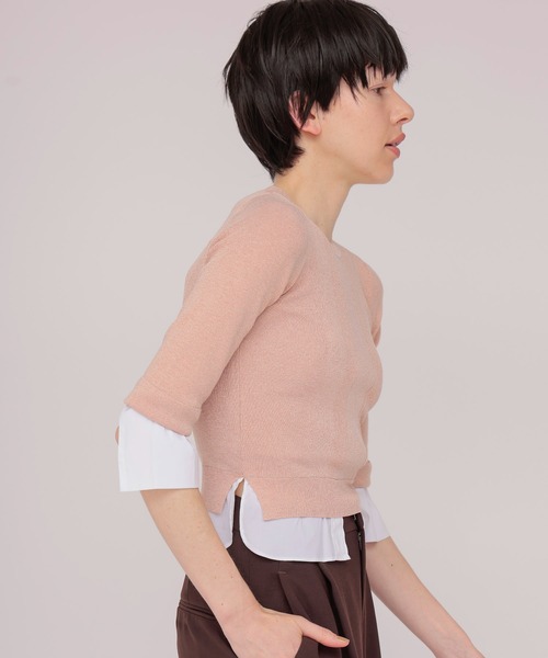 DRESSLAVE(ドレスレイブ)の「twinkle layered pullover(トゥインクルレイヤードプルオーバー)(ニット/セーター・レディース・ブルー/シルバー/ピンク・38)」の13枚目の写真