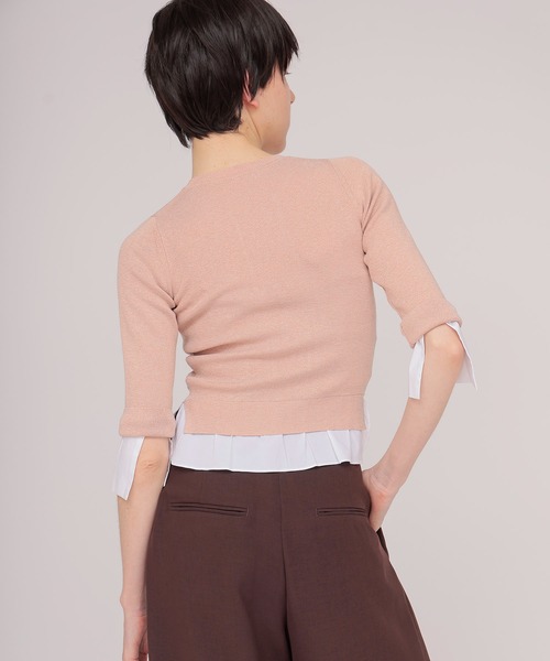 DRESSLAVE(ドレスレイブ)の「twinkle layered pullover(トゥインクルレイヤードプルオーバー)(ニット/セーター・レディース・ブルー/シルバー/ピンク・38)」の14枚目の写真