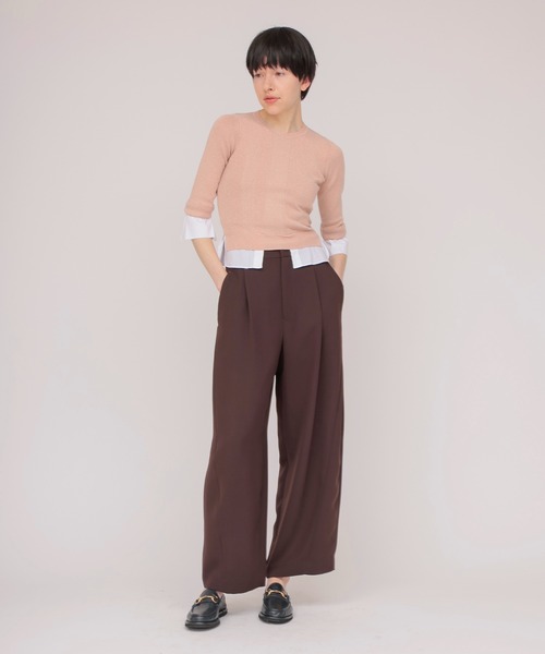DRESSLAVE(ドレスレイブ)の「twinkle layered pullover(トゥインクルレイヤードプルオーバー)(ニット/セーター・レディース・ブルー/シルバー/ピンク・38)」の7枚目の写真