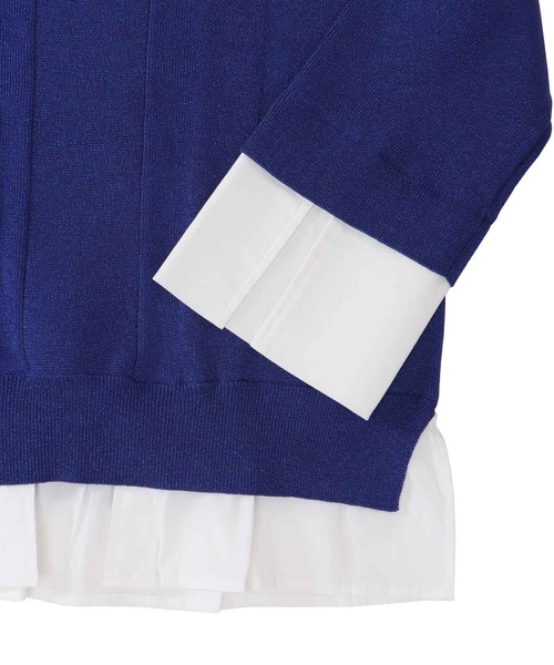 DRESSLAVE(ドレスレイブ)の「twinkle layered pullover(トゥインクルレイヤードプルオーバー)(ニット/セーター・レディース・ブルー/シルバー/ピンク・38)」の11枚目の写真