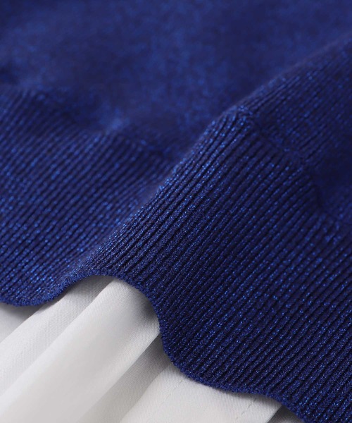 DRESSLAVE(ドレスレイブ)の「twinkle layered pullover(トゥインクルレイヤードプルオーバー)(ニット/セーター・レディース・ブルー/シルバー/ピンク・38)」の12枚目の写真