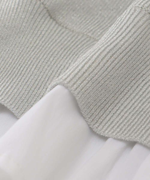 DRESSLAVE(ドレスレイブ)の「twinkle layered pullover(トゥインクルレイヤードプルオーバー)(ニット/セーター・レディース・ブルー/シルバー/ピンク・38)」の4枚目の写真