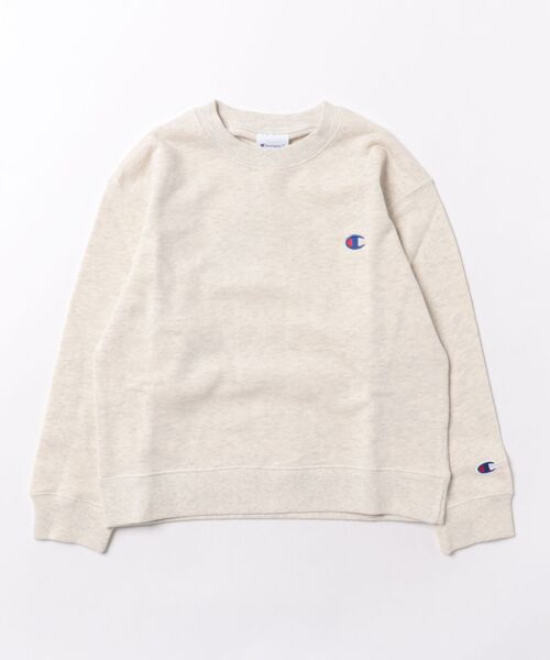 Champion(チャンピオン)の「Champion/チャンピオン CREW NECK SWEATSHIRT(スウェット・キッズ・ネイビー/ブラック/パープル/グレー/ライム/オートミール・150cm/140cm/160cm/130cm/120cm)」の3枚目の写真