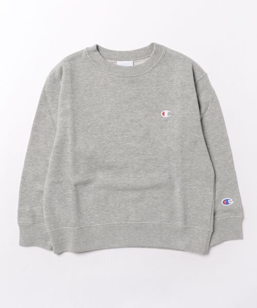 Champion(チャンピオン)の「Champion/チャンピオン CREW NECK SWEATSHIRT(スウェット・キッズ・ネイビー/ブラック/パープル/グレー/ライム/オートミール・150cm/140cm/160cm/130cm/120cm)」の1枚目の写真