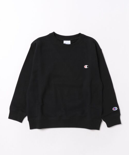 Champion(チャンピオン)の「Champion/チャンピオン CREW NECK SWEATSHIRT(スウェット・キッズ・ネイビー/ブラック/パープル/グレー/ライム/オートミール・150cm/140cm/160cm/130cm/120cm)」の2枚目の写真