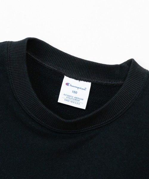 Champion(チャンピオン)の「Champion/チャンピオン CREW NECK SWEATSHIRT(スウェット・キッズ・ネイビー/ブラック/パープル/グレー/ライム/オートミール・150cm/140cm/160cm/130cm/120cm)」の16枚目の写真