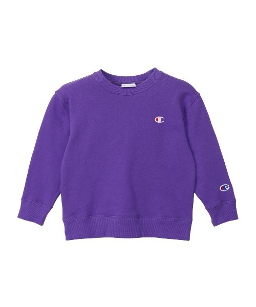 Champion(チャンピオン)の「Champion/チャンピオン CREW NECK SWEATSHIRT(スウェット・キッズ・ネイビー/ブラック/パープル/グレー/ライム/オートミール・150cm/140cm/160cm/130cm/120cm)」の17枚目の写真