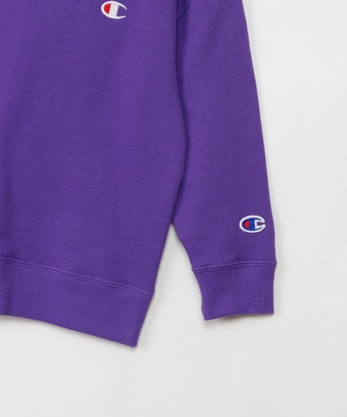 Champion(チャンピオン)の「Champion/チャンピオン CREW NECK SWEATSHIRT(スウェット・キッズ・ネイビー/ブラック/パープル/グレー/ライム/オートミール・150cm/140cm/160cm/130cm/120cm)」の19枚目の写真