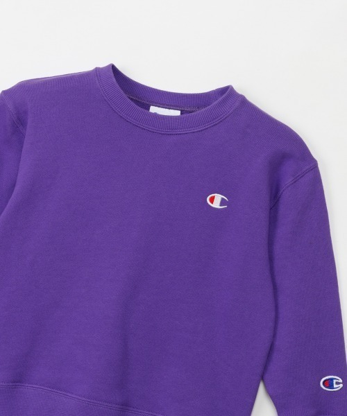 Champion(チャンピオン)の「Champion/チャンピオン CREW NECK SWEATSHIRT(スウェット・キッズ・ネイビー/ブラック/パープル/グレー/ライム/オートミール・150cm/140cm/160cm/130cm/120cm)」の20枚目の写真