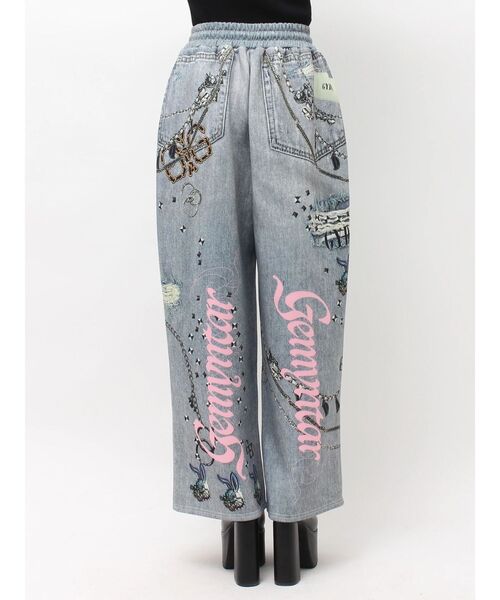 GYDA(ジェイダ)の「GYDAデニムsublimation printingパンツ(デニムパンツ・レディース・ブルー/ブラック・FREE)」の17枚目の写真