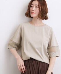 【吸水速乾・UVカット】シアードッキングランタンスリーブTシャツ