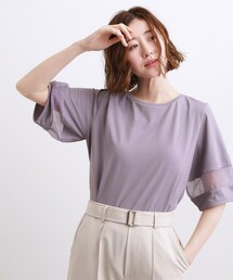 grove | 【吸水速乾・UVカット・接触冷感】シアードッキングランタンスリーブTシャツ(Tシャツ/カットソー)