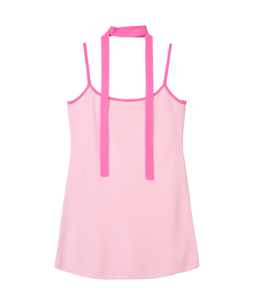 ERER(エルエル)の「Colorblock knit Dress Pink(ワンピース・レディース・ピンク・F)」の6枚目の写真