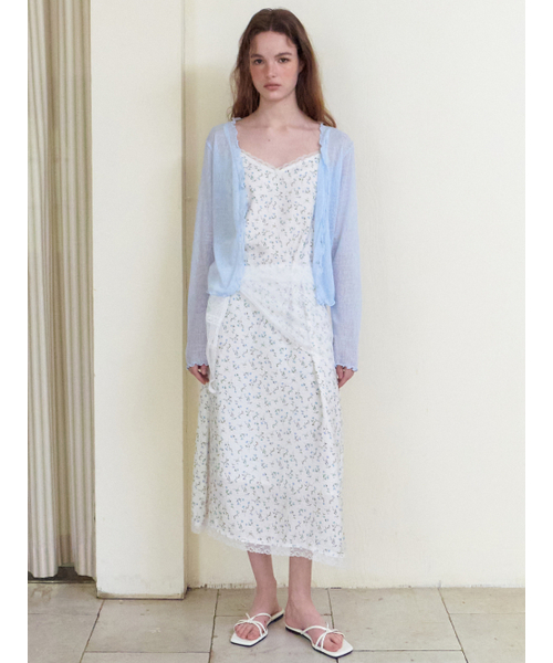 ETMON（エトモン）の「Slip Scarf-Tie Floral Dress, Blue（ワンピース・レディース・その他・F）」の5枚目の写真