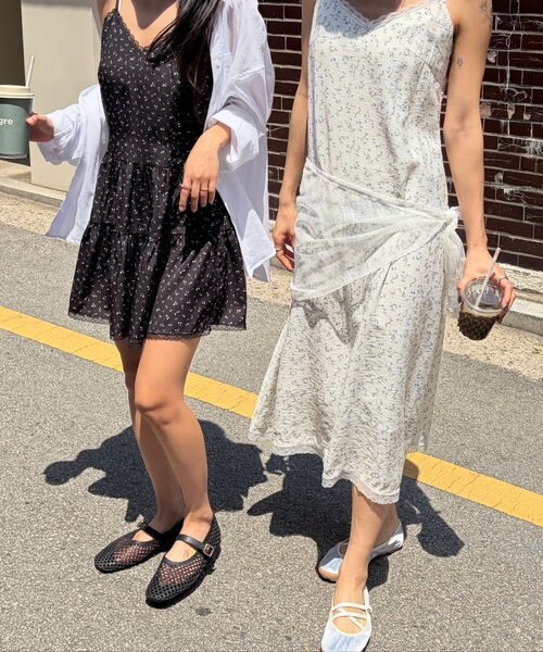 ETMON（エトモン）の「Slip Scarf-Tie Floral Dress, Blue（ワンピース・レディース・その他・F）」の6枚目の写真