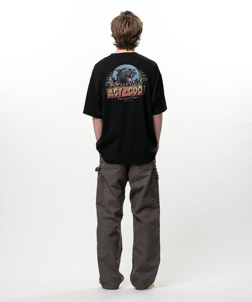 KAMIYA(カミヤ)の「"ACT-COOL Panther" T-shirt(Tシャツ/カットソー・メンズ・ホワイト/ブラック・S/M/L)」の4枚目の写真