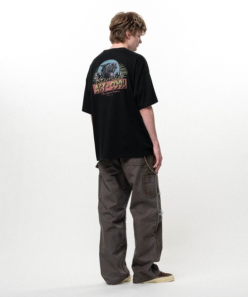 KAMIYA(カミヤ)の「"ACT-COOL Panther" T-shirt(Tシャツ/カットソー・メンズ・ホワイト/ブラック・S/M/L)」の6枚目の写真