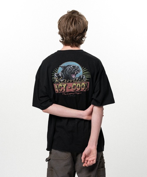 KAMIYA(カミヤ)の「"ACT-COOL Panther" T-shirt(Tシャツ/カットソー・メンズ・ホワイト/ブラック・S/M/L)」の10枚目の写真