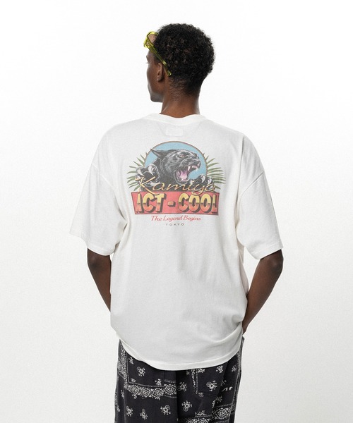 KAMIYA(カミヤ)の「"ACT-COOL Panther" T-shirt(Tシャツ/カットソー・メンズ・ホワイト/ブラック・S/M/L)」の20枚目の写真