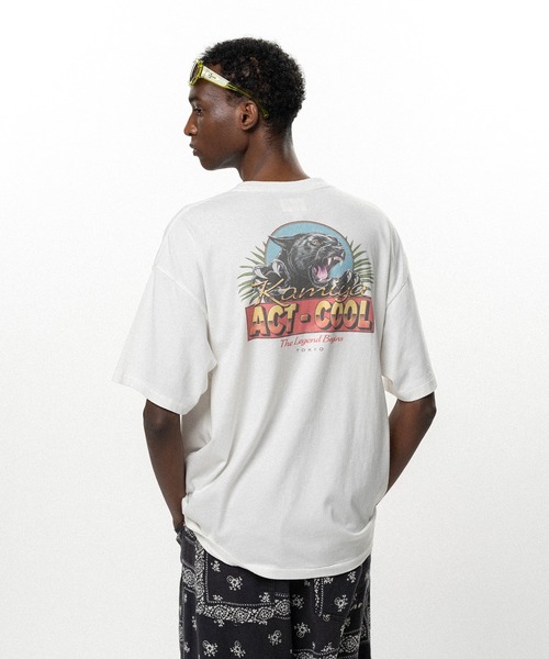 KAMIYA(カミヤ)の「"ACT-COOL Panther" T-shirt(Tシャツ/カットソー・メンズ・ホワイト/ブラック・S/M/L)」の21枚目の写真