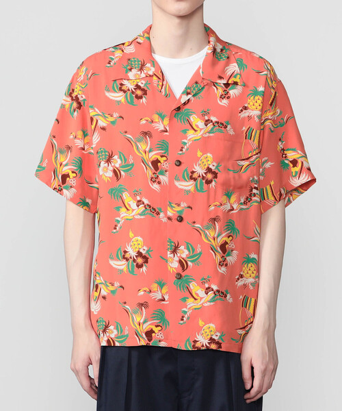 SUN SURF(サンサーフ)の「SUN SURF | 半袖ハワイアンシャツ "ISLAND TRIP" MEN(シャツ/ブラウス・メンズ・ネイビー/レッド・XL/L)」の6枚目の写真