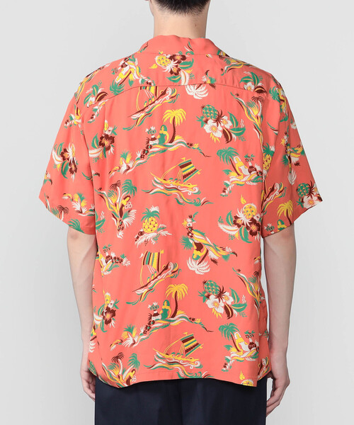 SUN SURF(サンサーフ)の「SUN SURF | 半袖ハワイアンシャツ "ISLAND TRIP" MEN(シャツ/ブラウス・メンズ・ネイビー/レッド・XL/L)」の4枚目の写真
