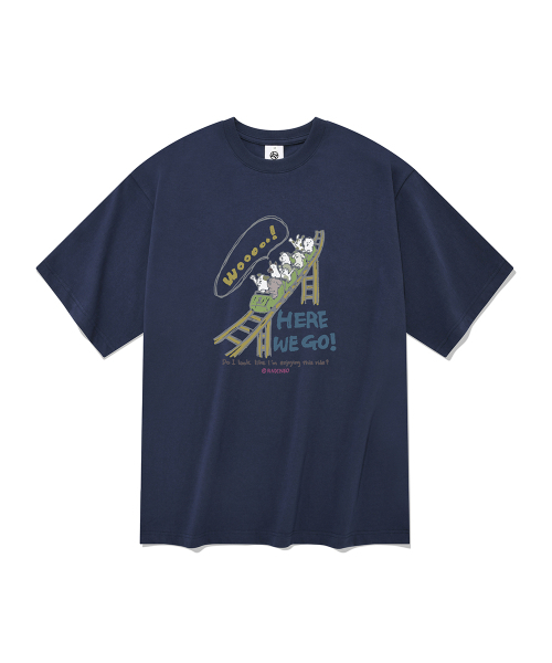 RADINEO(ラディネオ)の「ウィゴ メンズ 半袖Tシャツ ネイビー(Tシャツ/カットソー・メンズ・その他・SMALL/MEDIUM/LARGE/X-LARGE)」の1枚目の写真