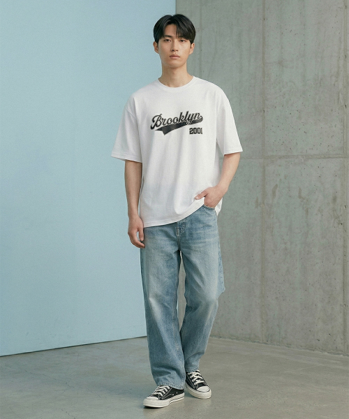 CRISCELO(クリスチェロ)の「(共用) ブルックリンTシャツ - (ホワイト20番手オーバーサイズ)(Tシャツ/カットソー・レディース・その他・MEDIUM/LARGE)」の3枚目の写真