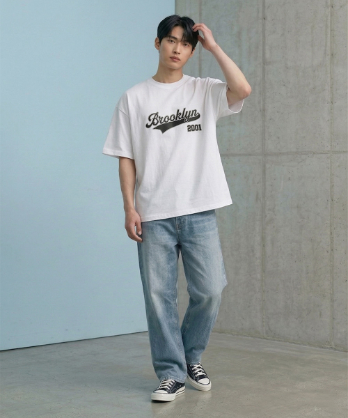 CRISCELO(クリスチェロ)の「(共用) ブルックリンTシャツ - (ホワイト20番手オーバーサイズ)(Tシャツ/カットソー・レディース・その他・MEDIUM/LARGE)」の4枚目の写真