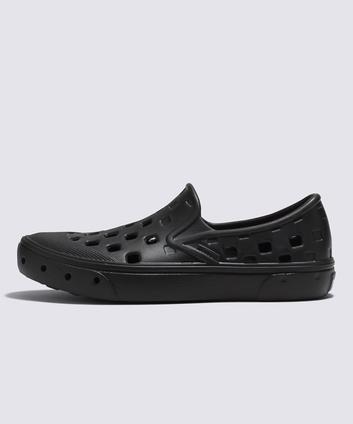 VANS(バンズ)の「キッズ スリッポン TRK / UY Slip-On TRK black VN0A4UVIBLK1(スリッポン・キッズ・ブラック・12/3)」の4枚目の写真