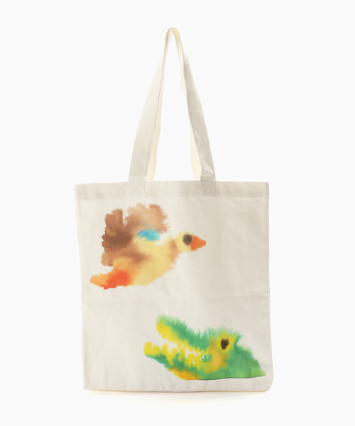 JOURNAL STANDARD（ジャーナルスタンダード）の「Wild Animals / ワイルドアニマルズ Tote Bag（トートバッグ・メンズ・ホワイト×ホワイト/ホワイト系その他・FREE）」の3枚目の写真