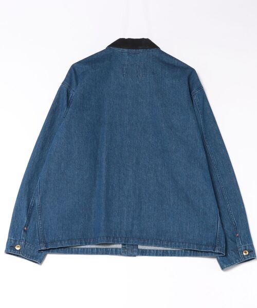 Traditional Weatherwear(トラディショナルウェザーウェア)の「WORK JACKET 002D(カバーオール・メンズ・ブルー・36/38/40)」の2枚目の写真