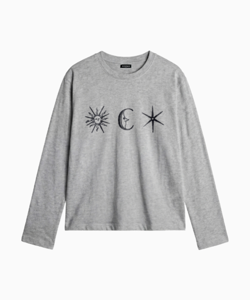 SAINTPAIN(セイントペイン)の「SPフォーチュンヘビーウェイトクロップロングスリーブメランジグレー(Tシャツ/カットソー・レディース・その他・MEDIUM/LARGE)」の1枚目の写真