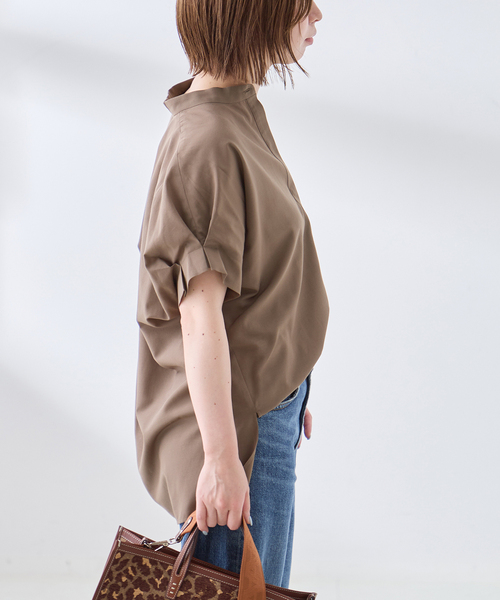 journal standard L'essage(ジャーナルスタンダードレサージュ)の「IPEKERフラワー/無地タックスリーブシャツ(シャツ/ブラウス・レディース・ブラック系その他/アイボリー/ウッド・FREE)」の6枚目の写真