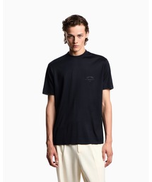 【エンポリオ アルマーニ】ASV Tシャツ リヨセル混紡ジャージー コントラストディテール