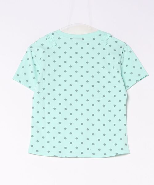 GEMEDA（ジェメダ）の「ドットシアー フリルスターモチーフ 半袖トップス（Tシャツ/カットソー・レディース・ライトグリーン・M）」の11枚目の写真