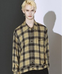 NO ID.（ノーアイディ）の「【NO ID.】Ombre Check Western BIG Shirt / オンブレー チェック ウエスタン ビッグ シャツ（シャツ/ブラウス）」
