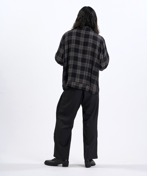 NO ID.(ノーアイディ)の「【NO ID.】Ombre Check Western BIG Shirt / オンブレー チェック ウエスタン ビッグ シャツ(シャツ/ブラウス・メンズ・イエロー/ブルーグレー/ブラック・ONE SIZE)」の15枚目の写真