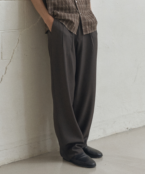 TY（ティワイ）の「TY ツーピンタックリラックスドスラックス、2カラー（スラックス・メンズ・ライトグレー/チャコール・LARGE/X-LARGE/MEDIUM）」の5枚目の写真