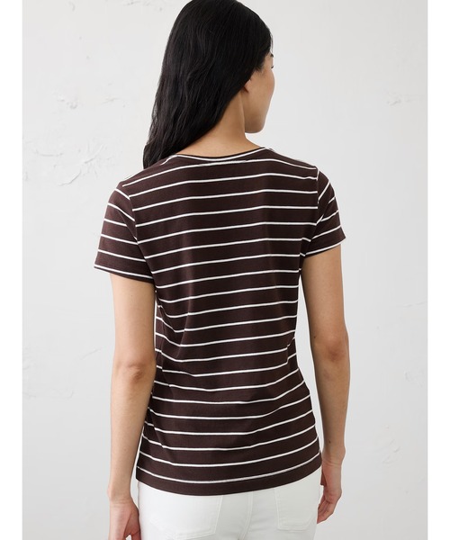 BANANA REPUBLIC FACTORY STORE(バナナリパブリック ファクトリーストア)の「BANANA REPUBLIC FACTORY STORE TimelessクルーネックTシャツ(Tシャツ/カットソー・レディース・ブラウン・M/XS/S/L)」の3枚目の写真