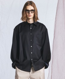 《UNISEX》【Ermenegildo Zegna Fabric】Prime-Over Regular Collar Shirt/【エルメネジルド・ゼニア ファブリック】プライムオーバーレギュラーカラーシャツ【MAISON SPECIAL/メゾンスペシャル】■セットアップ対応■