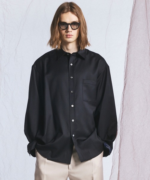 [UNISEX] Prime‑Over рубашка с классическим воротником из ткани Ermenegildo Zegna — Maison Special