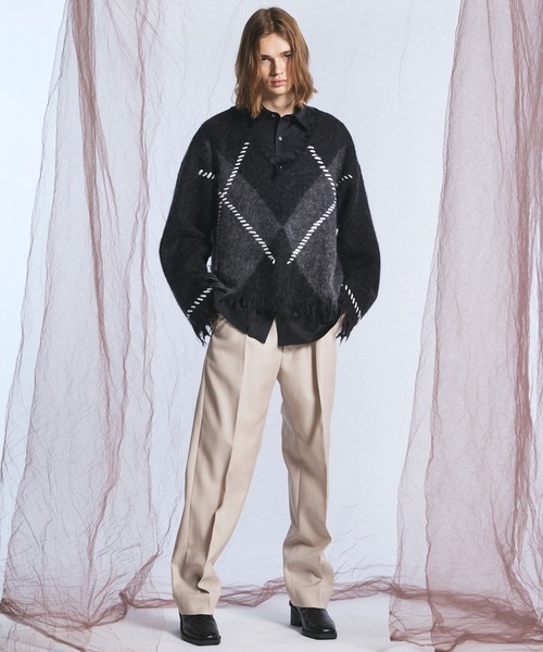 MAISON SPECIAL(メゾンスペシャル)の「《UNISEX》【Ermenegildo Zegna Fabric】Prime-Over Regular Collar Shirt/【エルメネジルド・ゼニア ファブリック】プライムオーバーレギュラーカラーシャツ【MAISON SPECIAL/メゾンスペシャル】■セットアップ対応■(シャツ/ブラウス・メンズ・ブラック・1/2/0)」の3枚目の写真