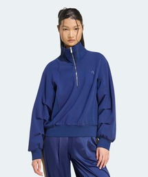 ラックスフロー ピーチ スペーサー ルーズフィット ハーフジップ プルオーバー / アディダス adidas