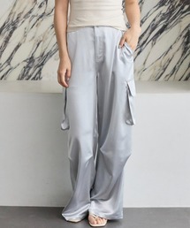 SATIN CARGO WIDE PANTS(サテンカーゴワイドパンツ)