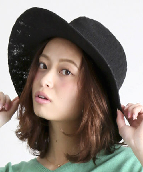 Denime(ドゥニーム)の「サーモンナカオレハット(ハット・メンズ・ブラック/グレー/ブラウン/ホワイト/ネイビー・FREE)」の2枚目の写真