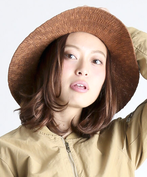 Denime(ドゥニーム)の「サーモンナカオレハット(ハット・メンズ・ブラック/グレー/ブラウン/ホワイト/ネイビー・FREE)」の10枚目の写真