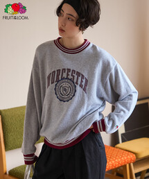 FRUIT OF THE LOOM × FREAK'S STORE/フルーツオブザルーム 別注 ラインリブ スウェット/カレッジスウェット