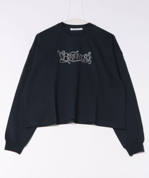 H.A.K(ハク)の「H.A.K×BRENTS ロゴリボンロンT(Tシャツ/カットソー・レディース・ブラック/ネイビー/ホワイト・FREE)」の3枚目の写真